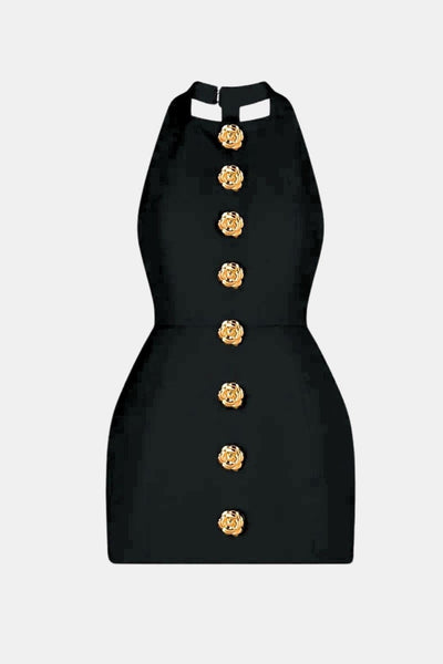 Becci – Backless Halter Mini Dress