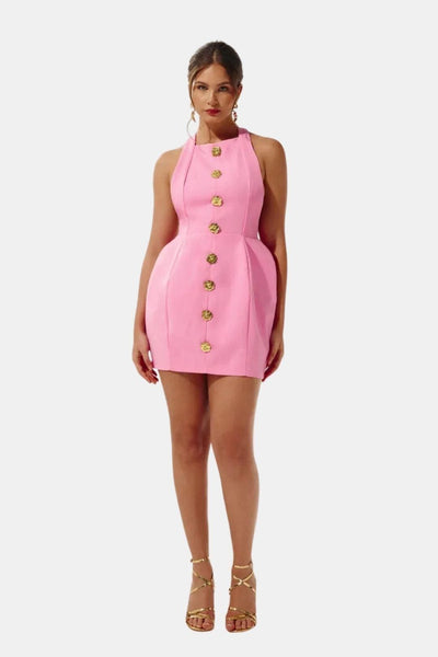 Becci – Backless Halter Mini Dress