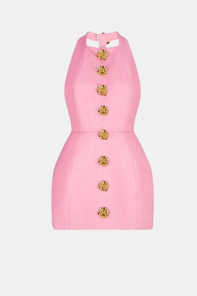 Becci – Backless Halter Mini Dress