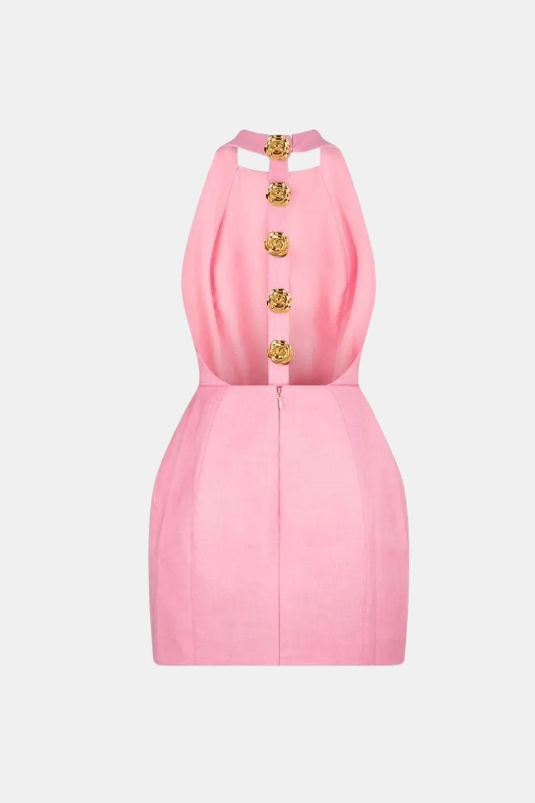 Becci – Backless Halter Mini Dress