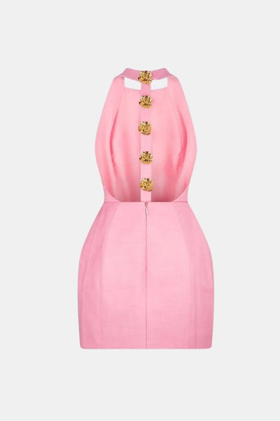 Becci – Backless Halter Mini Dress
