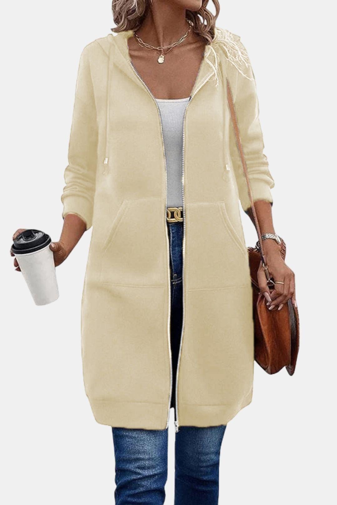 Bergdis – Long Hooded Zip Up Jacket