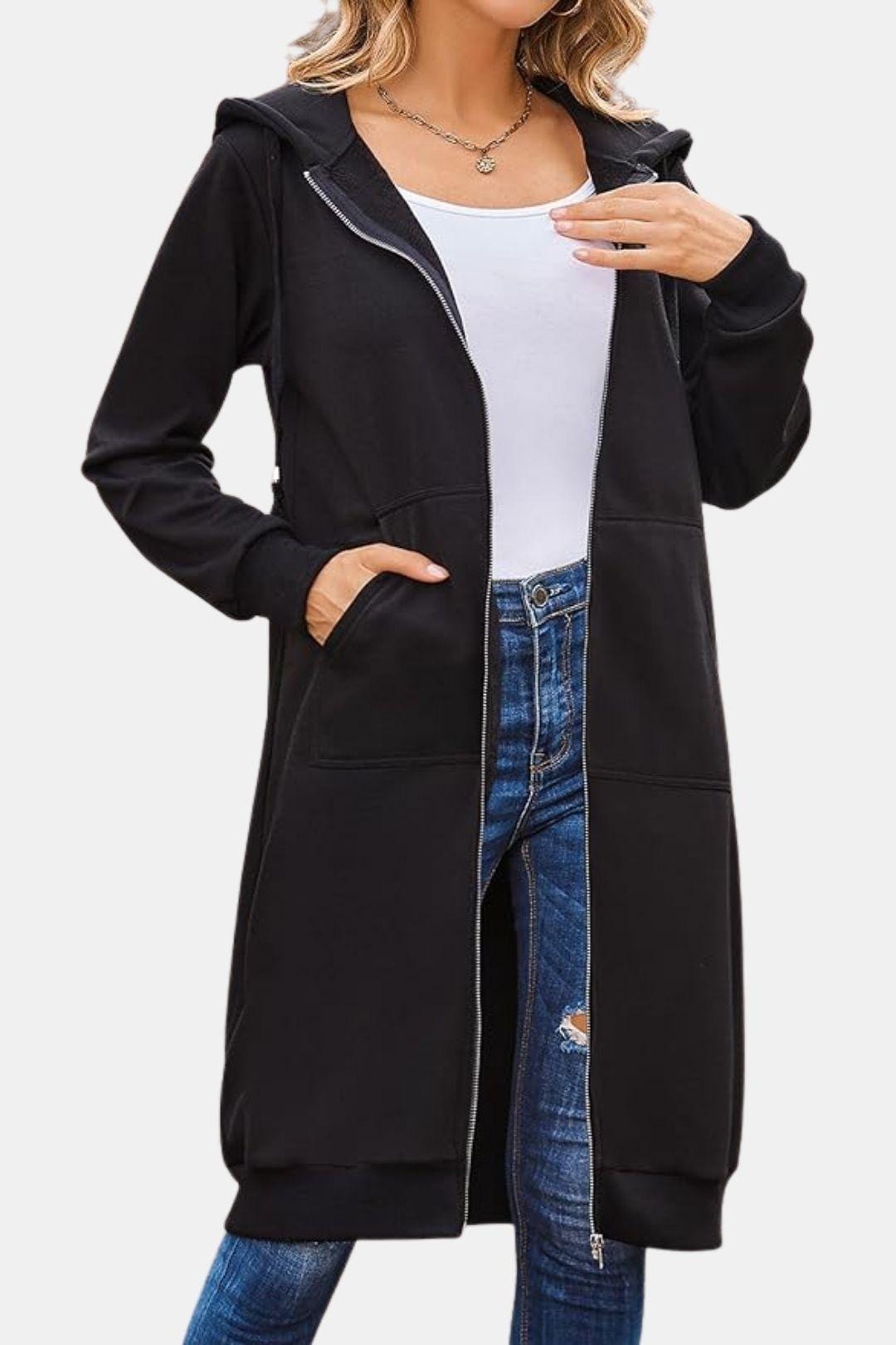 Bergdis – Long Hooded Zip Up Jacket