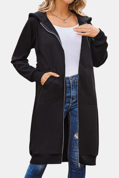 Bergdis – Long Hooded Zip Up Jacket