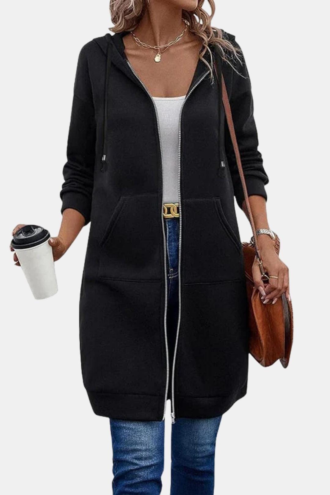 Bergdis – Long Hooded Zip Up Jacket