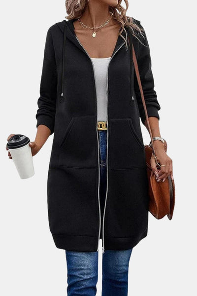 Bergdis – Long Hooded Zip Up Jacket