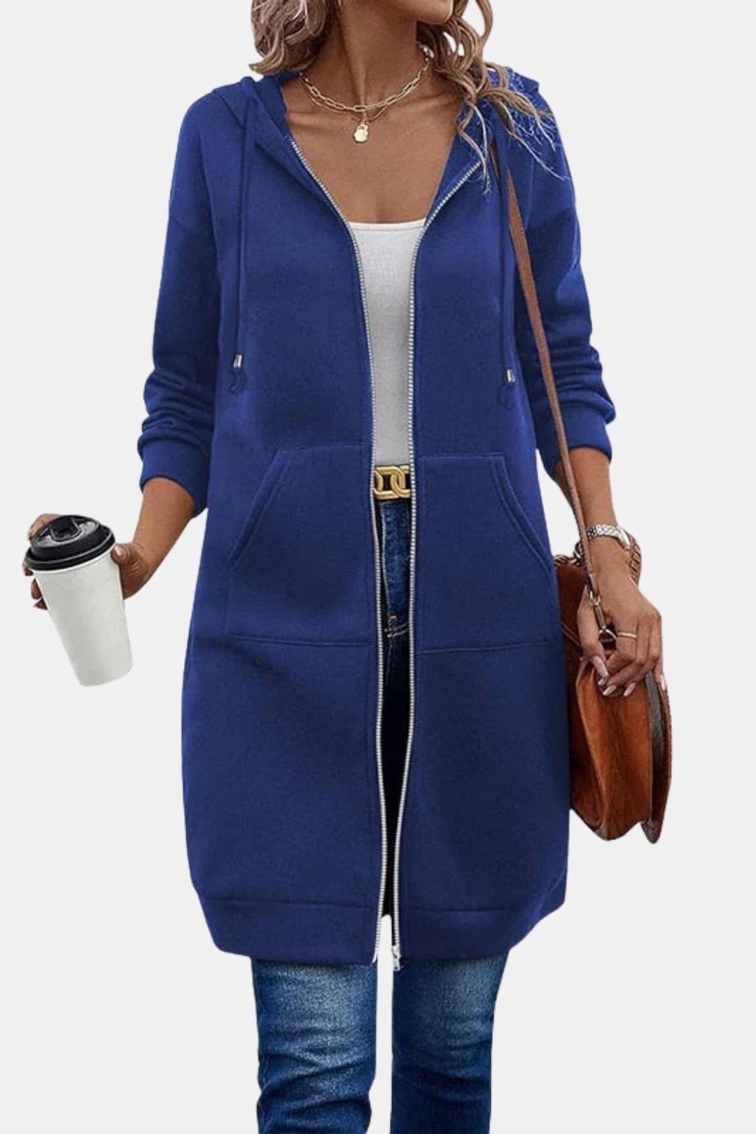 Bergdis – Long Hooded Zip Up Jacket