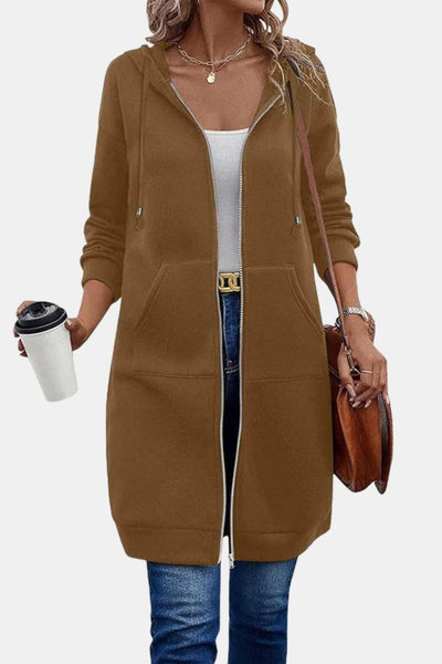 Bergdis – Long Hooded Zip Up Jacket