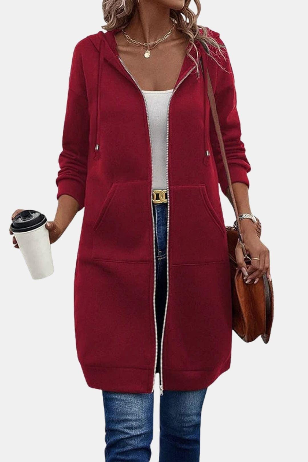 Bergdis – Long Hooded Zip Up Jacket