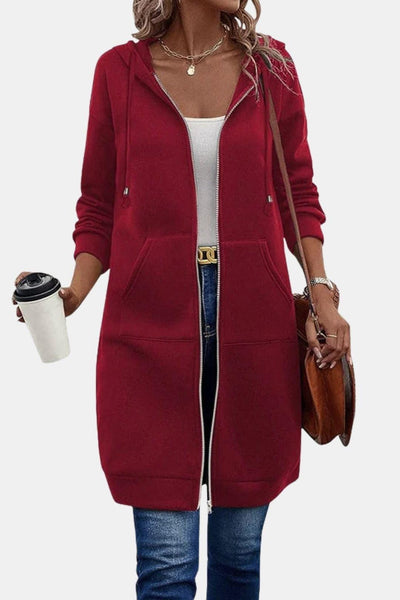 Bergdis – Long Hooded Zip Up Jacket