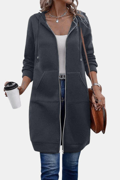 Bergdis – Long Hooded Zip Up Jacket