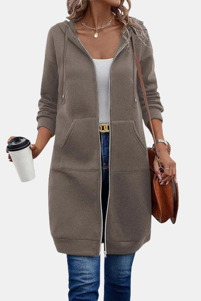 Bergdis – Long Hooded Zip Up Jacket