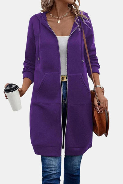 Bergdis – Long Hooded Zip Up Jacket