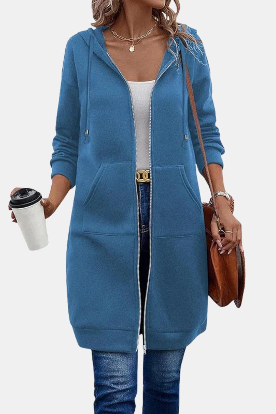 Bergdis – Long Hooded Zip Up Jacket