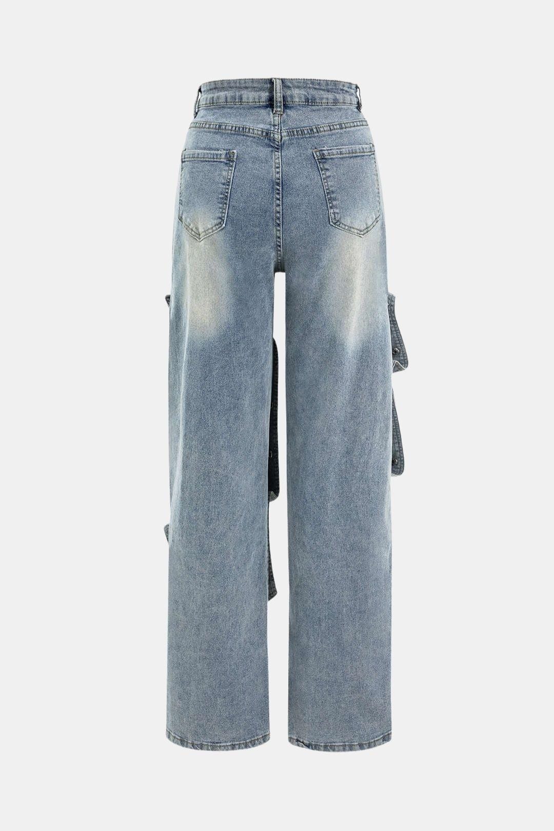 Bonnie – Patchwork Button Detail Jeans