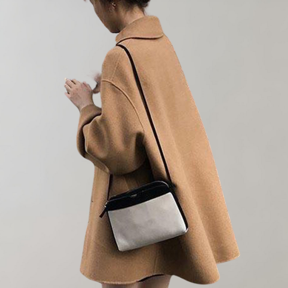 Boxy Wool-Blend Coat | Minimalist Design | Oversized Fit | Casual Outerwear