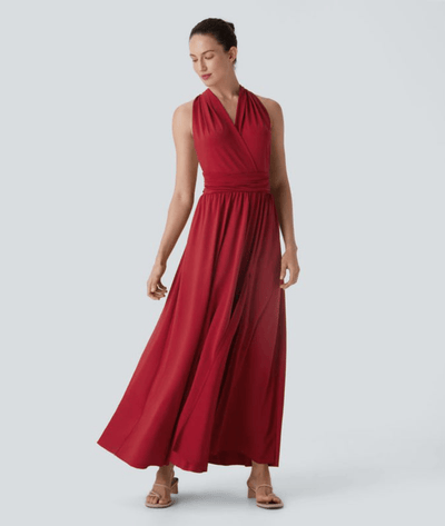 Calypsa – Elegant Halter Maxi Dress