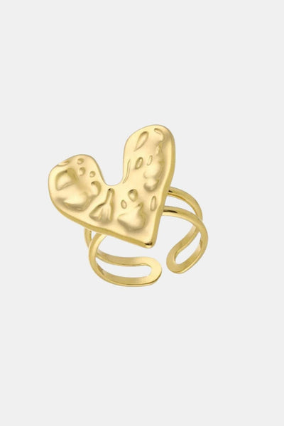 Carrie – Gold Open Hearts Ring