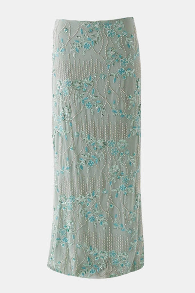 Cassie - Low-Rise Sequin Maxi Skirt