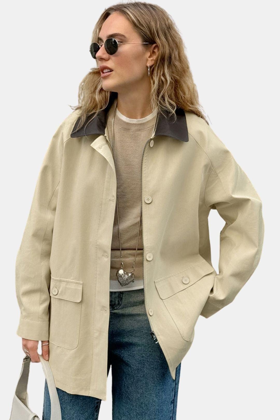 Cecily – Vintage Barn Jacket Casual Coat
