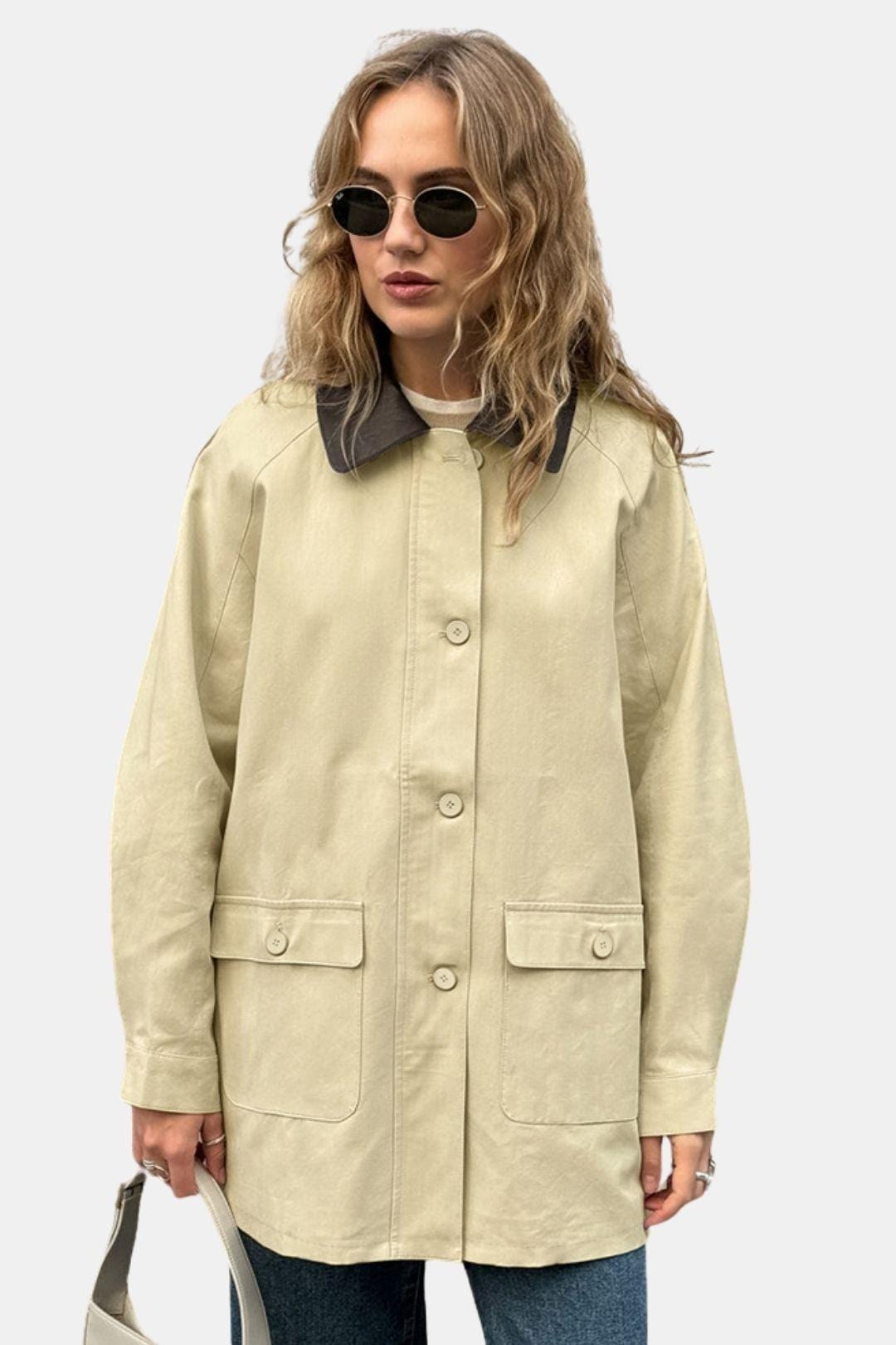 Cecily – Vintage Barn Jacket Casual Coat