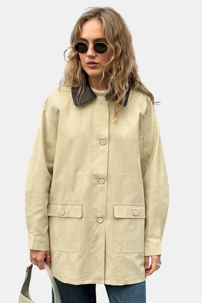 Cecily – Vintage Barn Jacket Casual Coat