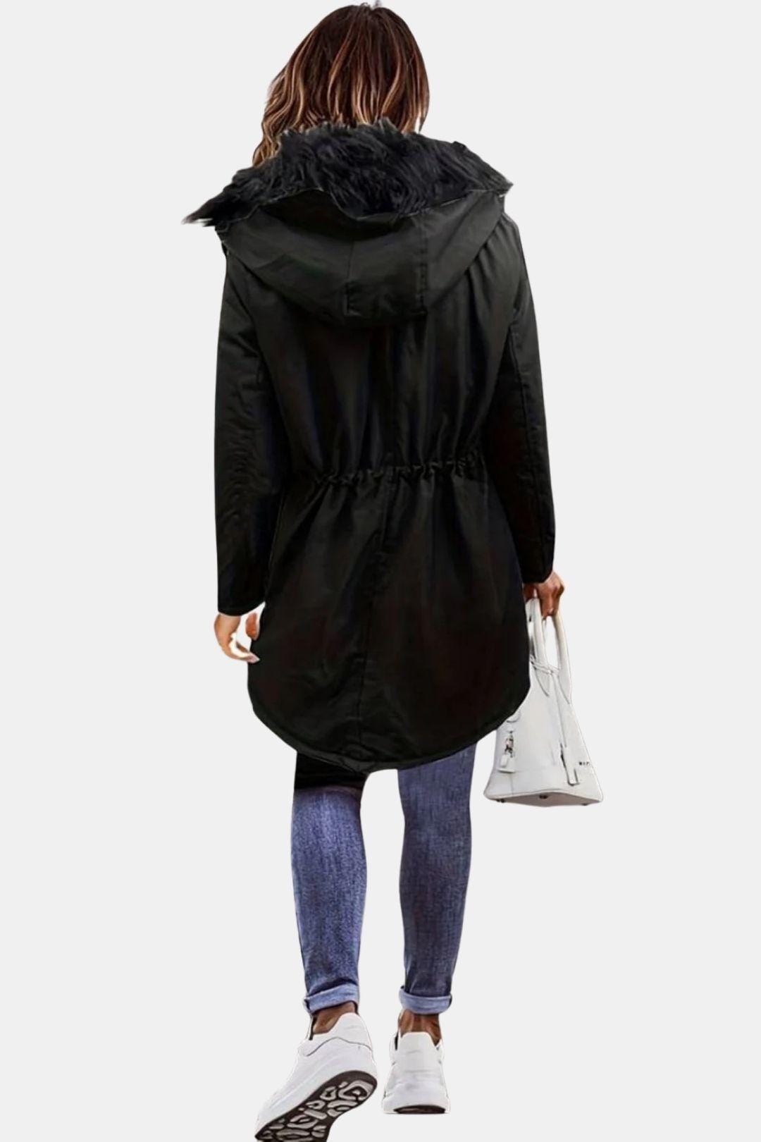 Cindy – Faux Fur Hooded Parka Jacket