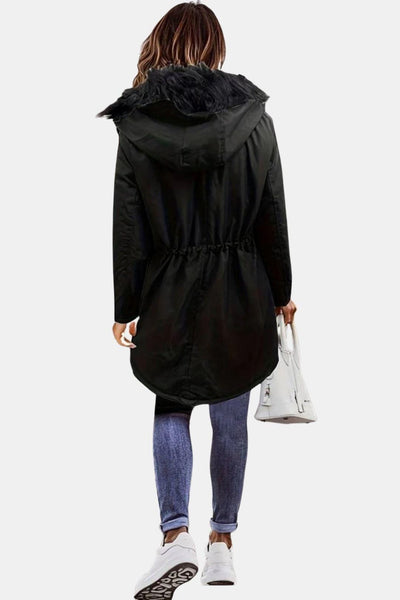 Cindy – Faux Fur Hooded Parka Jacket