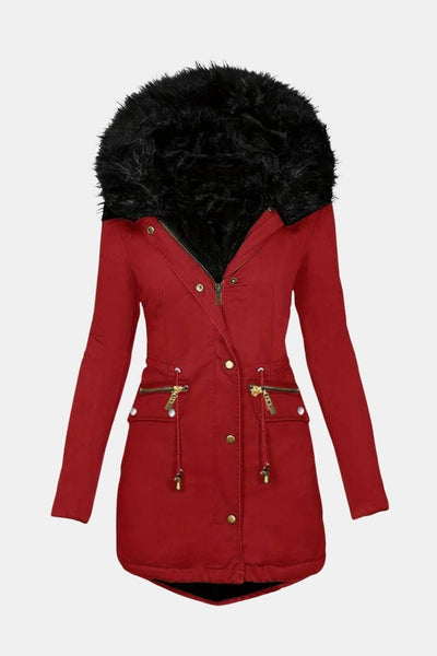Cindy – Faux Fur Hooded Parka Jacket