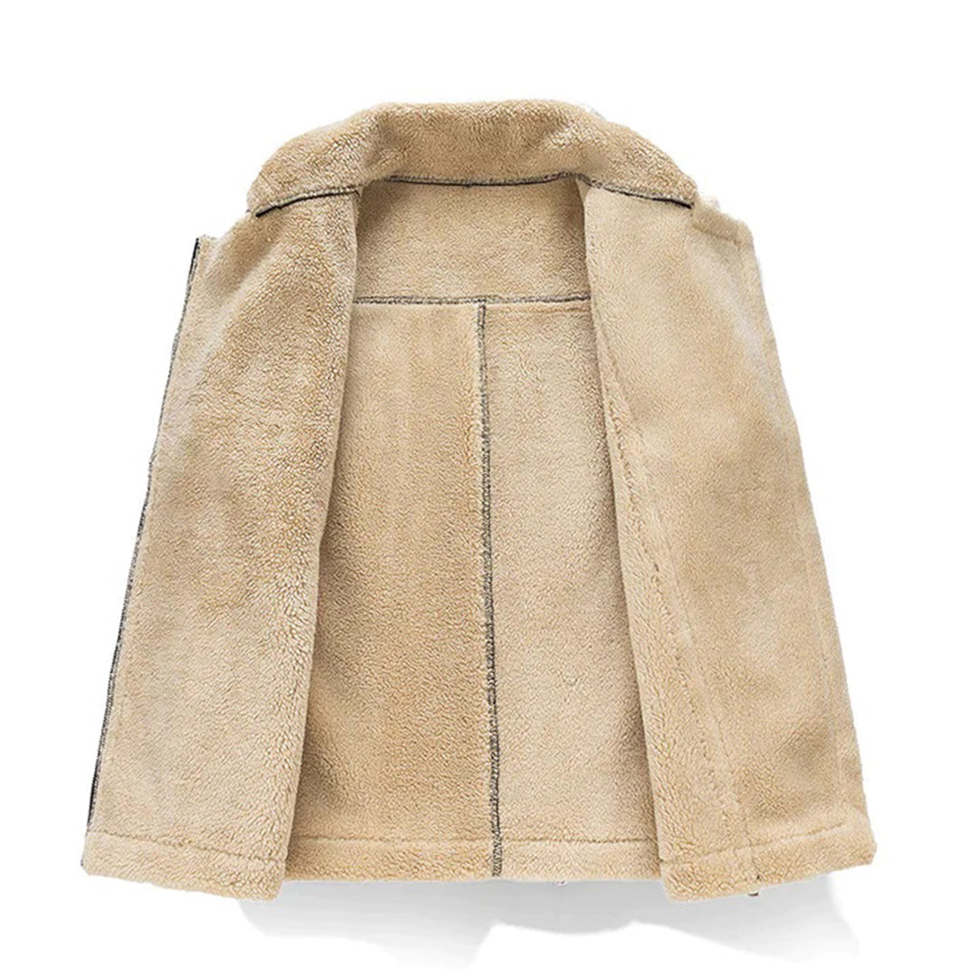 Shearling-Lined Faux Leather Vest | Asymmetrical Zipper | Edgy Winter Layer