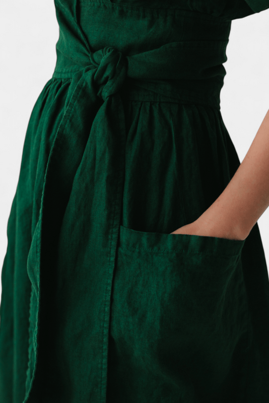 Cressida – V-Neck Midi Dress