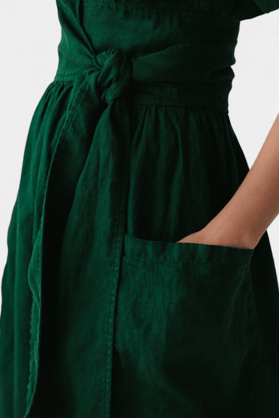 Cressida – V-Neck Midi Dress