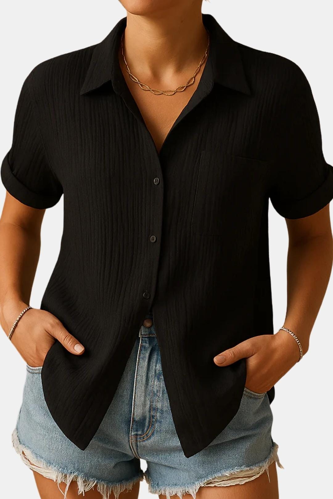 Danique – Short‑Sleeve Polo Shirt, Relaxed Fit