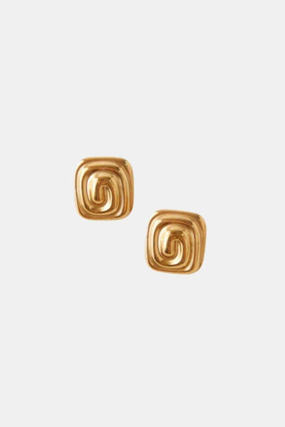 Daria – Gold Geometric Stud Earrings