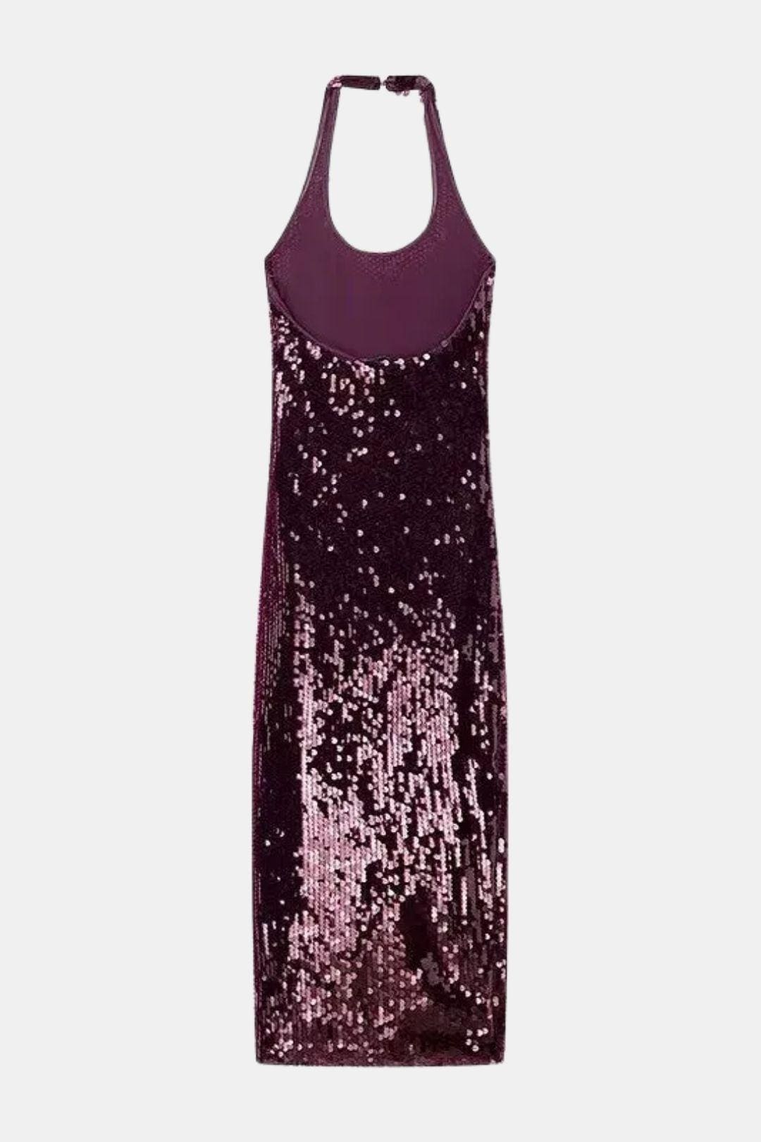 Darlene – Halter Neck Sequin Midi Dress