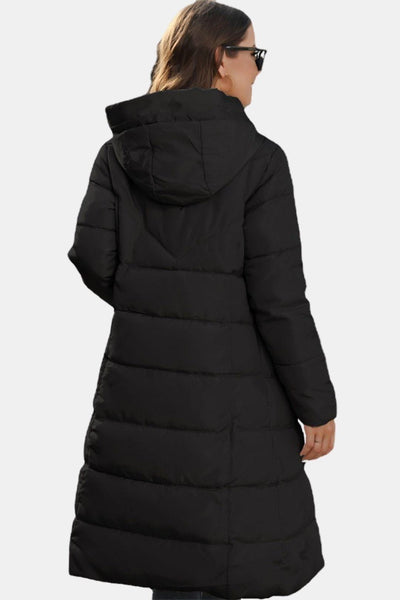 Dragana - Long Puffer Jacket with Zip Front
