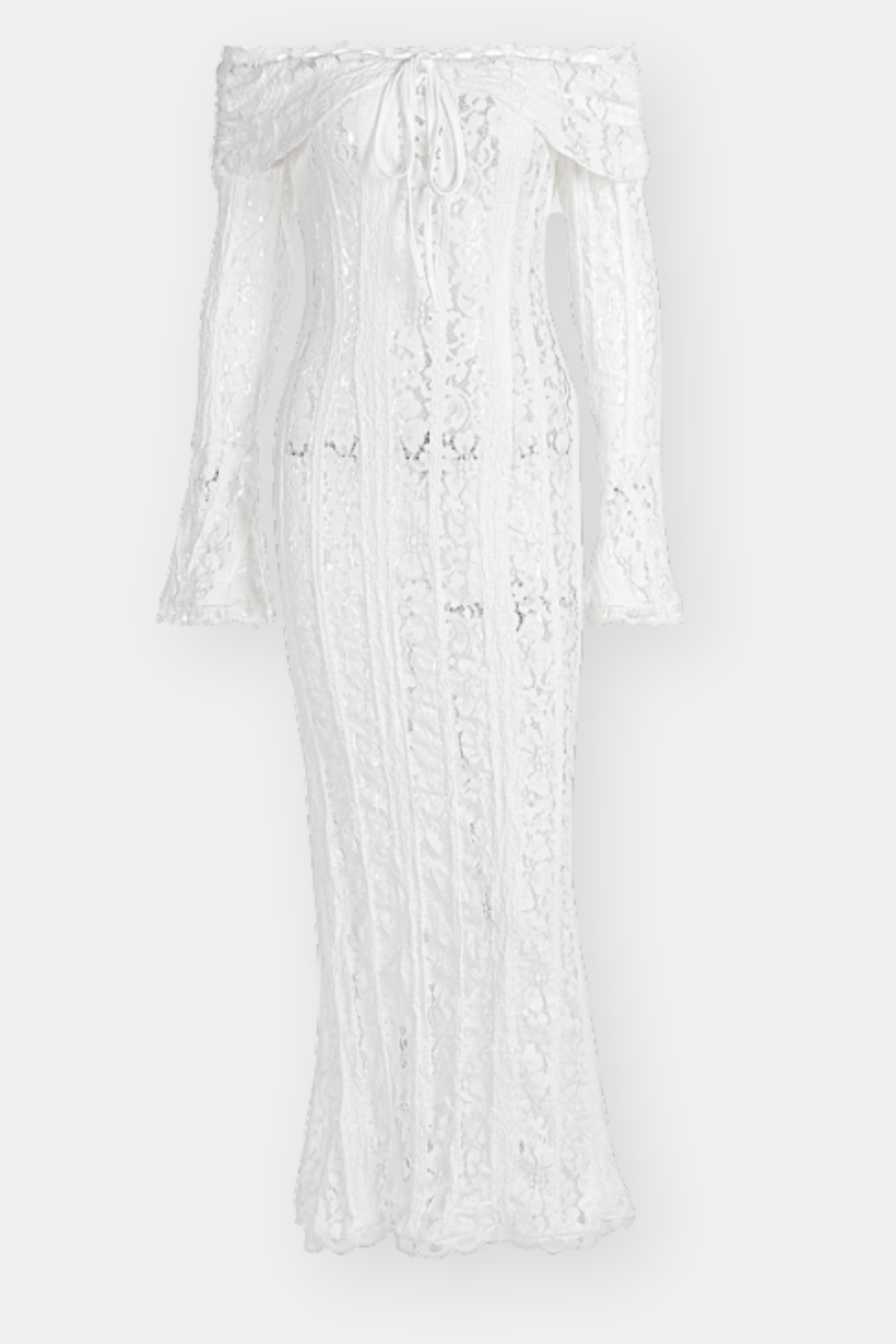 Elodie – Off Shoulder Lace Maxi Dress
