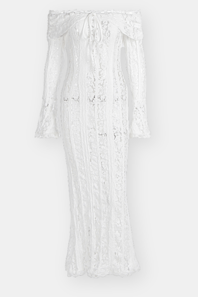 Elodie – Off Shoulder Lace Maxi Dress