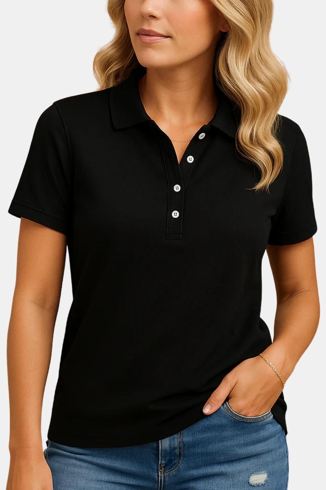 Elena – Fitted Polo Shirt for Women