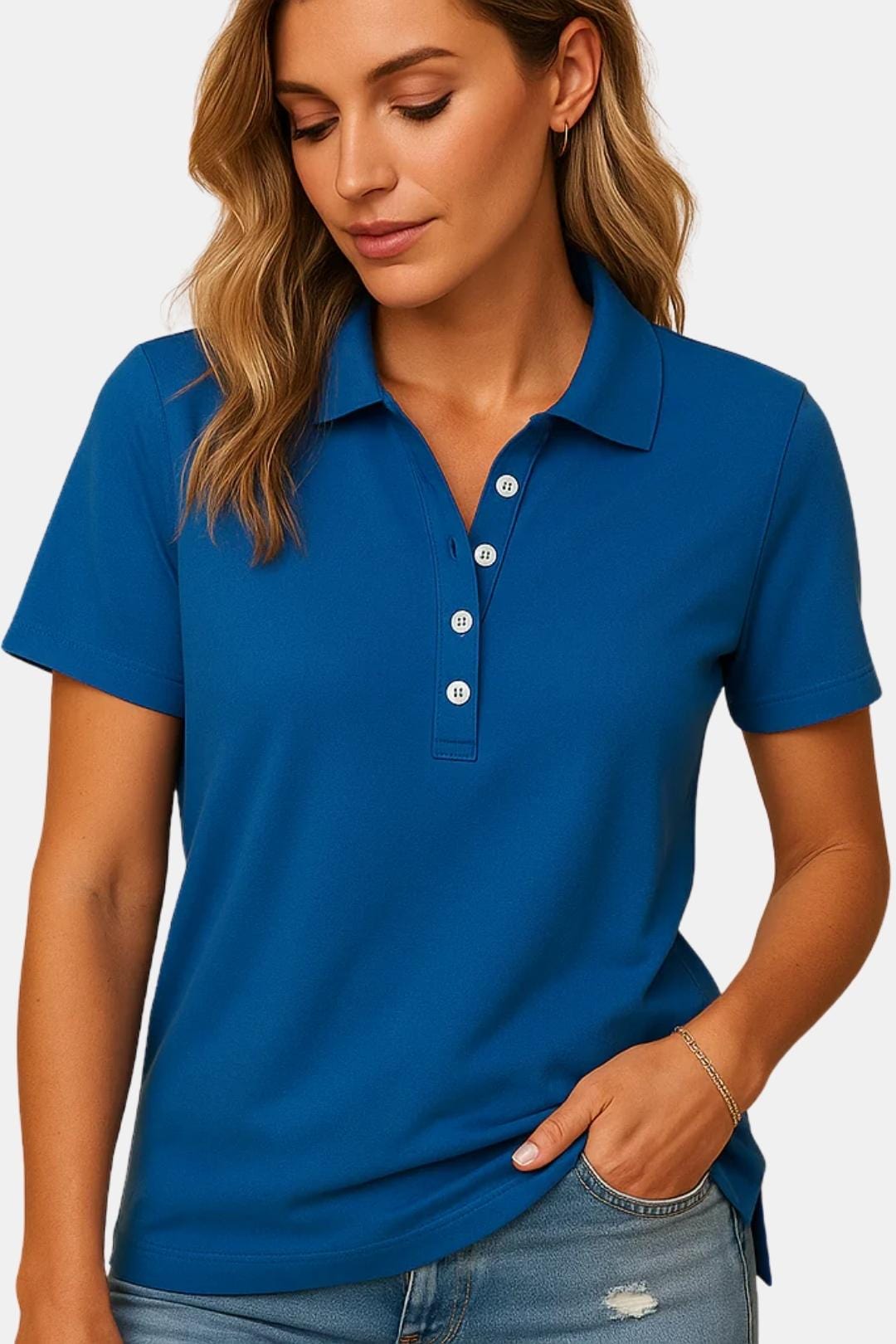 Elena – Fitted Polo Shirt for Women