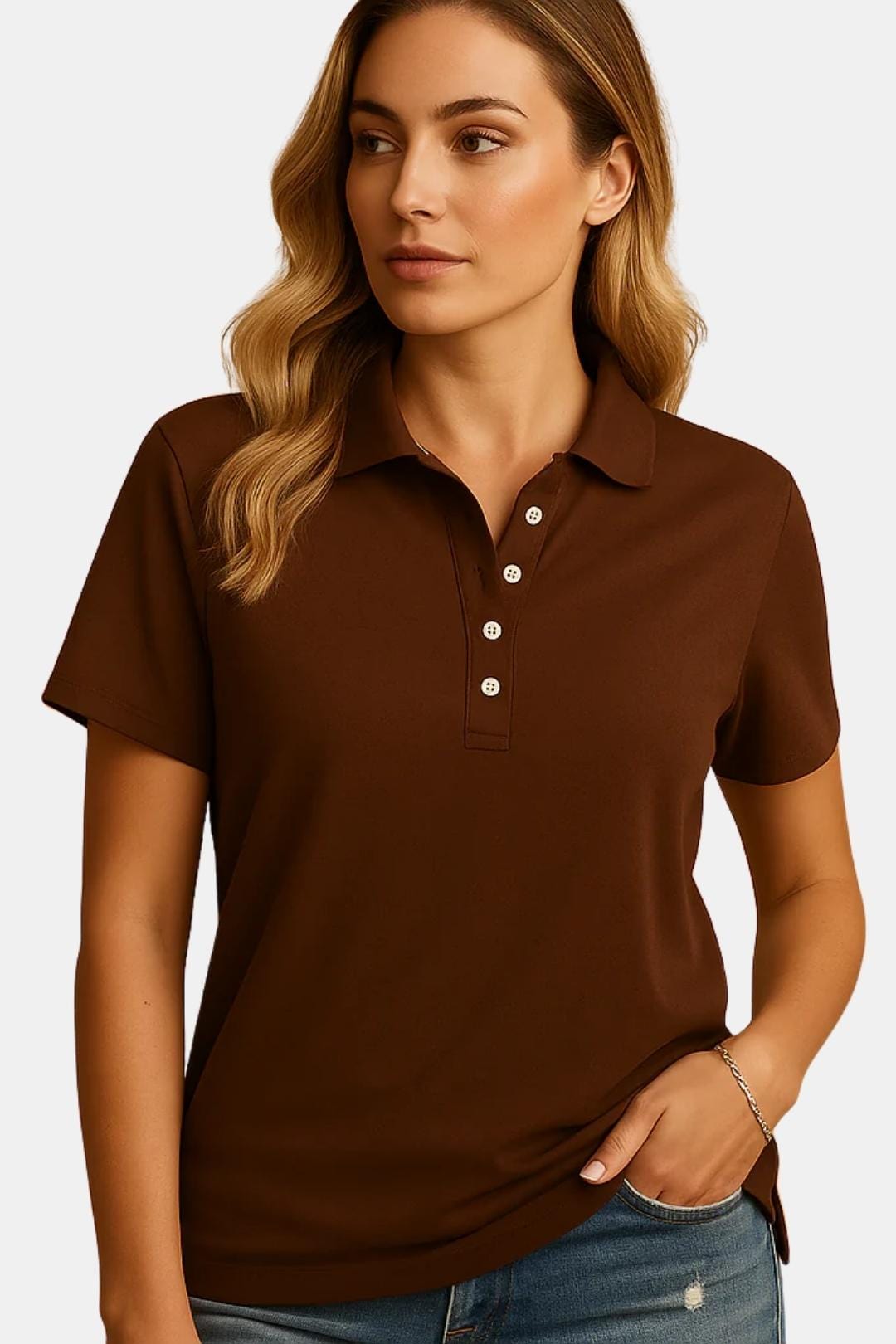 Elena – Fitted Polo Shirt for Women