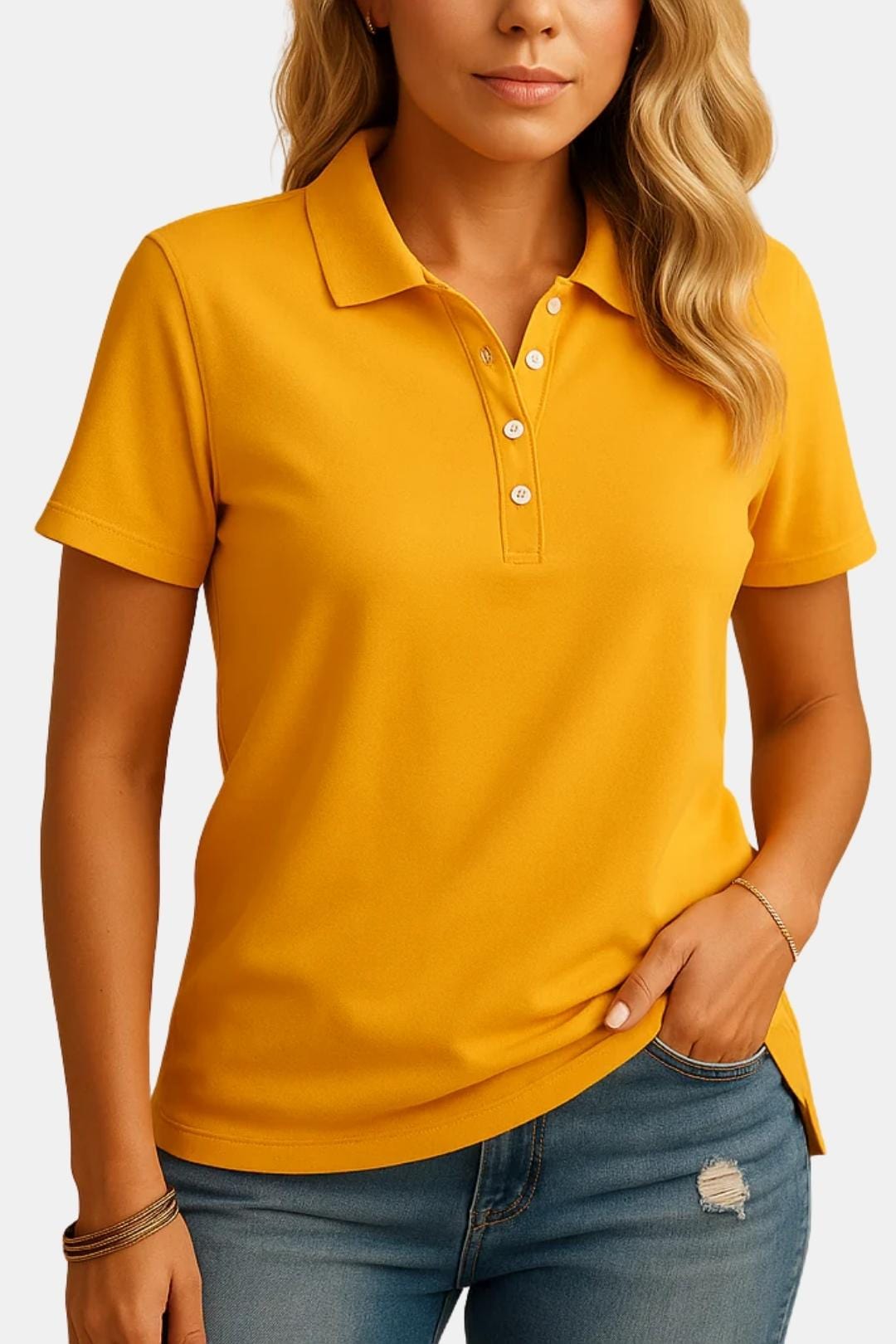 Elena – Fitted Polo Shirt for Women