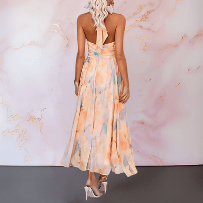 Sandra – Sleeveless Pleated Midi Dress