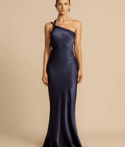 Elysira – One-Shoulder Satin Maxi Dress