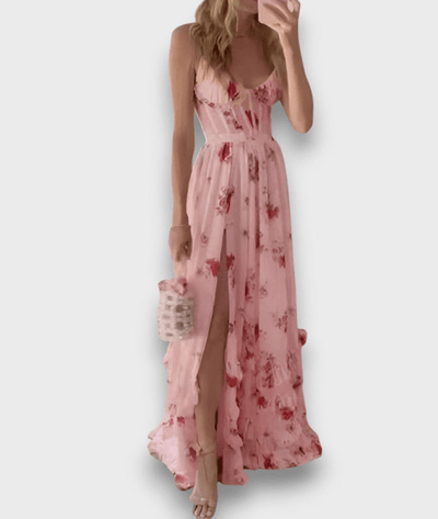 Emanuela – Sleeveless Floral Maxi Dress