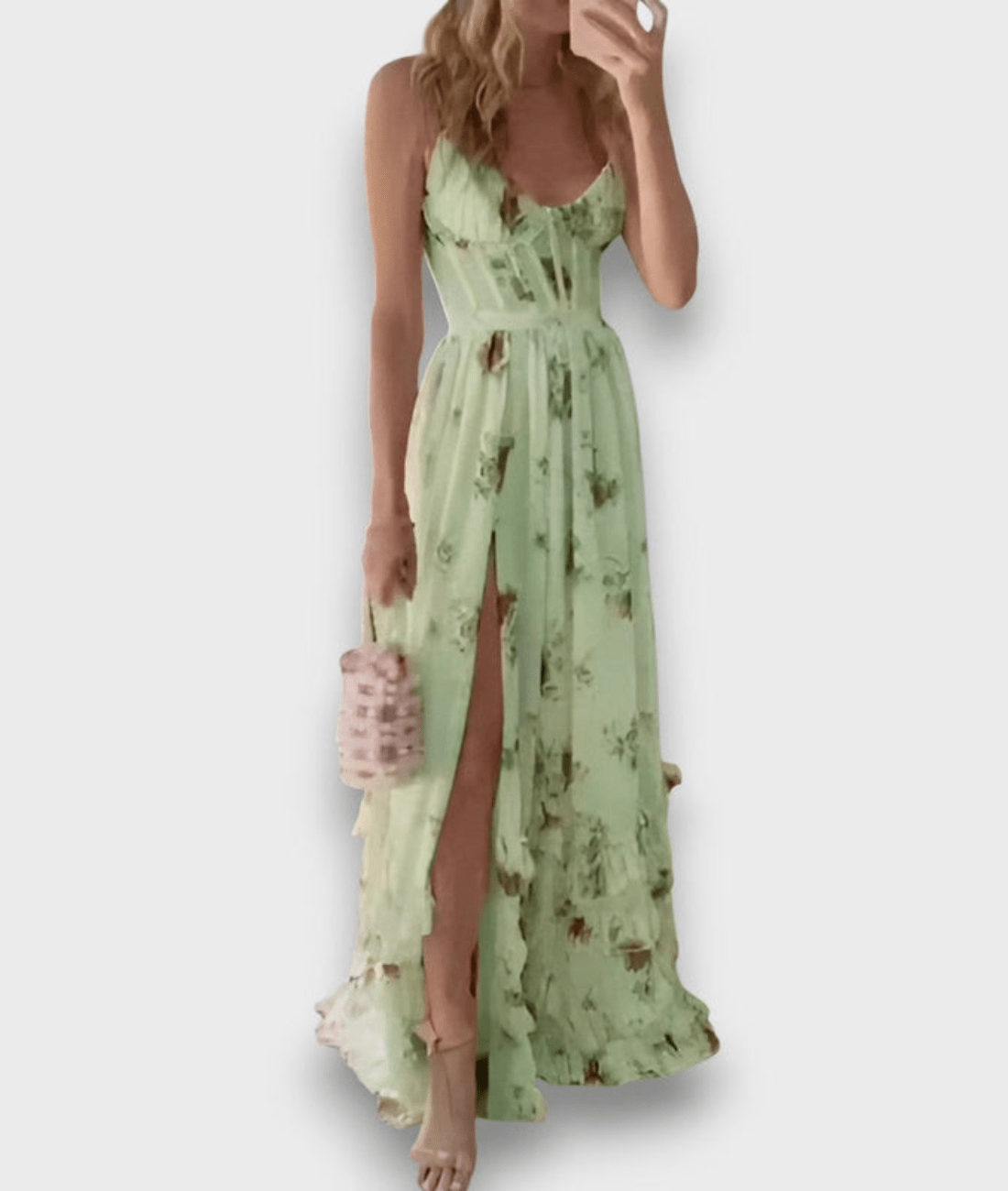 Emanuela – Sleeveless Floral Maxi Dress