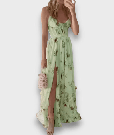 Emanuela – Sleeveless Floral Maxi Dress