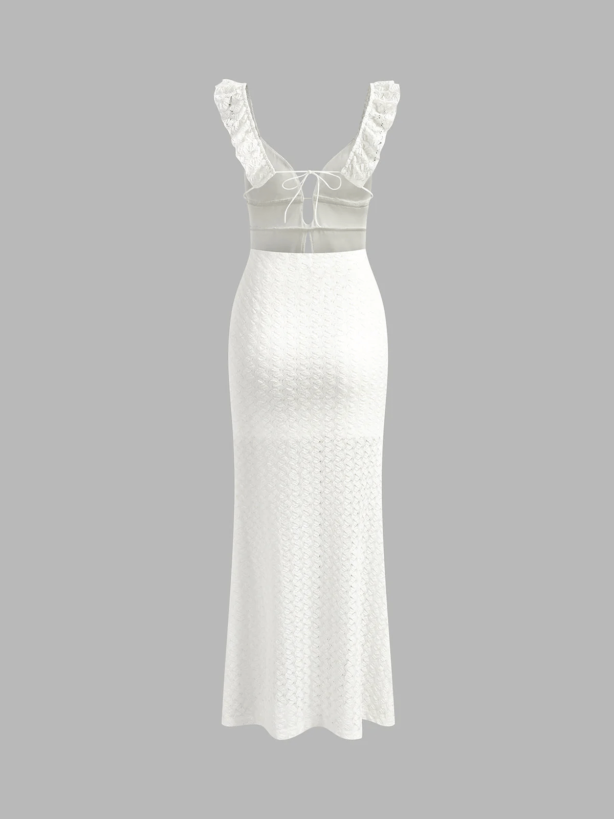 Emilia - Deep V-Neck Woven Maxi Dress