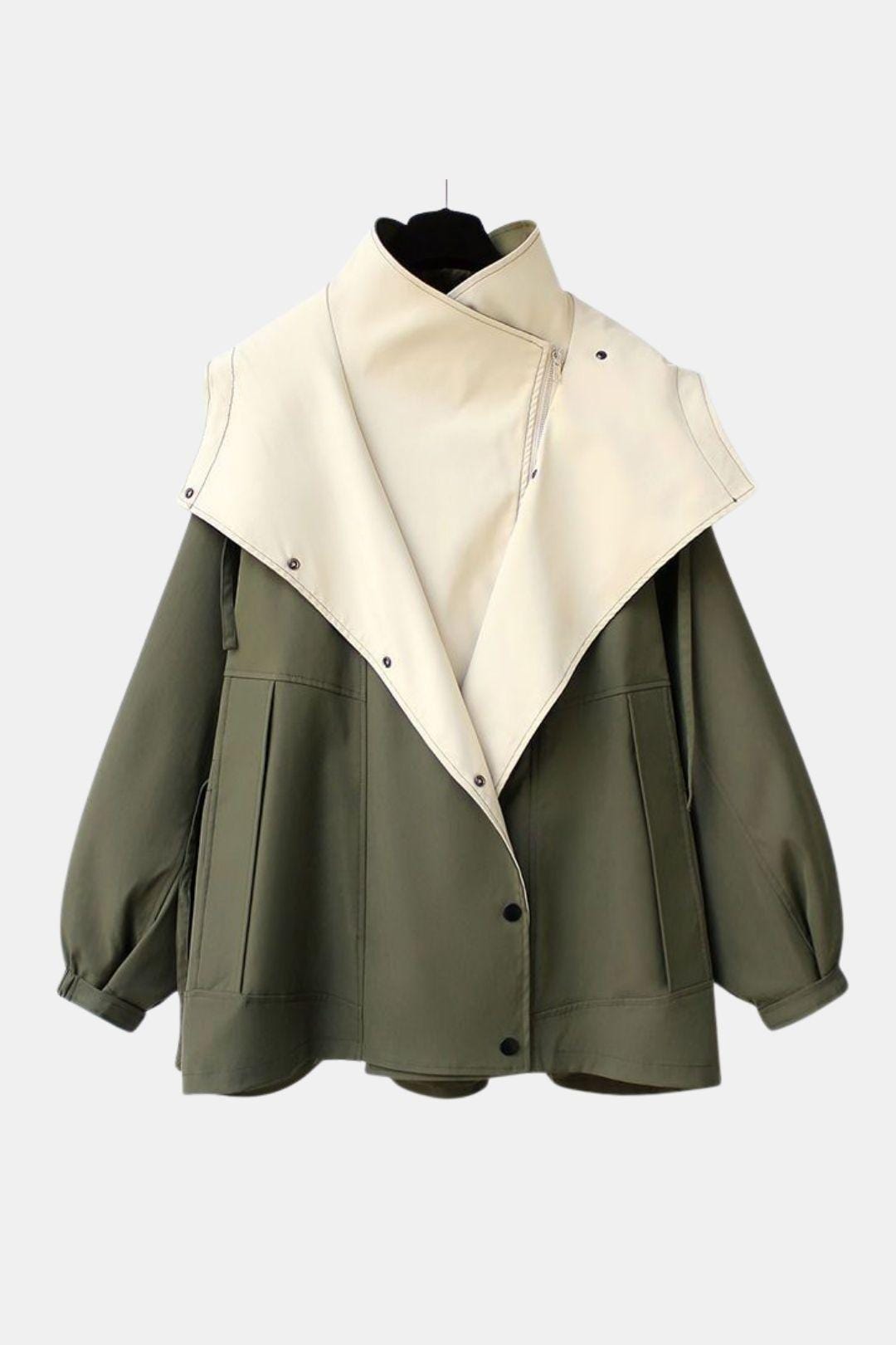 Fiore –  Waterproof Hooded Drawcord Waist Windbreaker Jacket