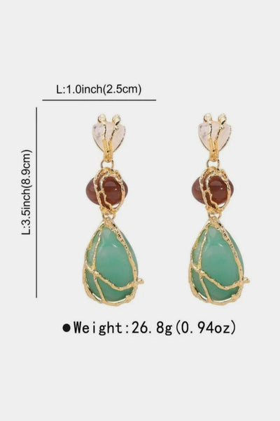 Florie – Multi Gemstone Dangle Earrings
